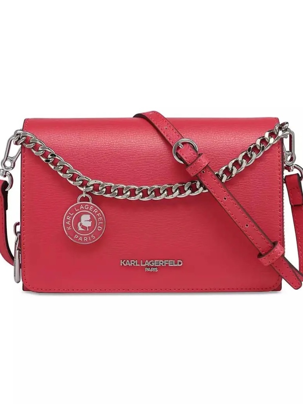 KARL LAGERFELD Paris Lourdes Crossbody In French Rose